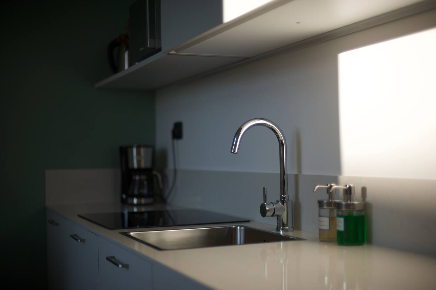 Kitchen appliances and workspace